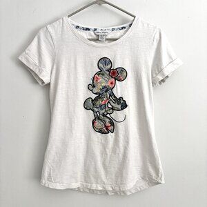 Tommy Bahama x Disney White Minnie Mouse Short Sleeve Shirt Women’s Size XS